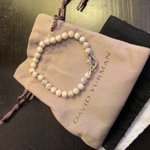 David Yurman Spiritual Bead Howlite Bracelet - EUC